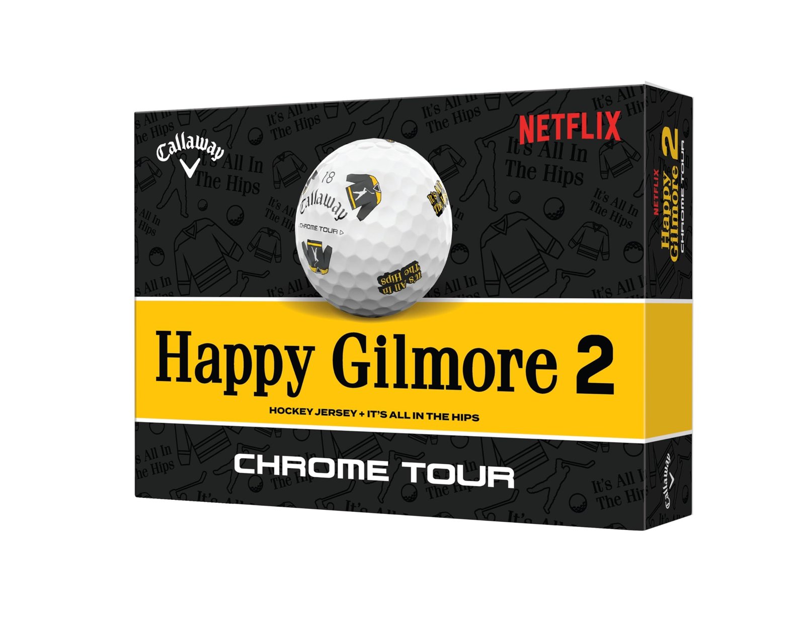 Chrome Tour Happy Gilmore 2 Golf Ball