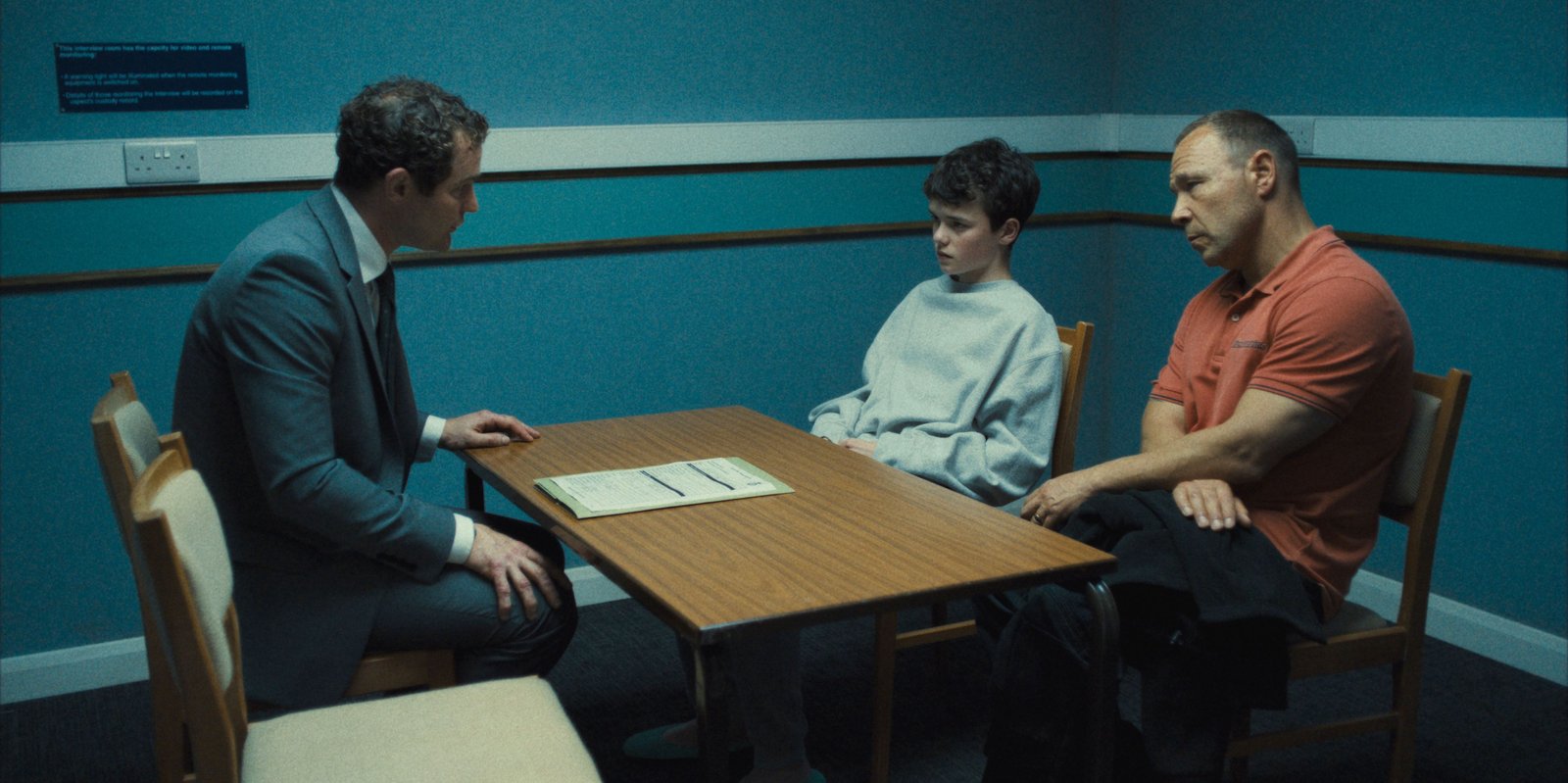 adolescence. (l to r) mark stanley as paulie miller, owen cooper as jamie miller, stephen graham as eddie miller in adolescence. cr. courtesy of netflix © 2024