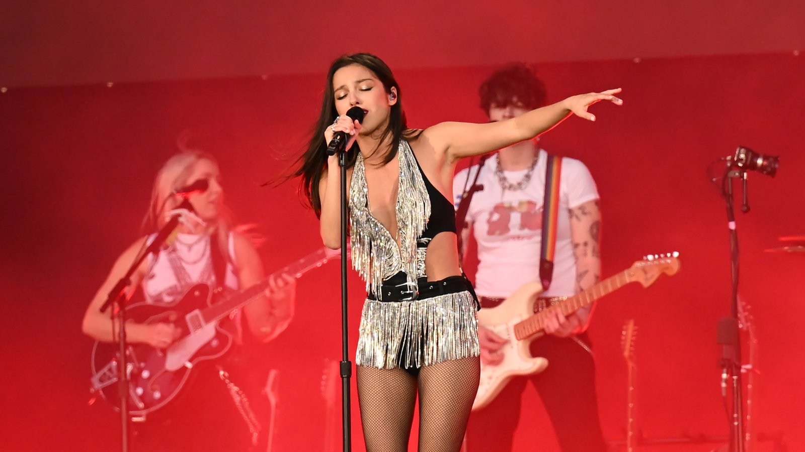 Olivia Rodrigo performs onstage during BST Hyde Park at Hyde Park on June 27, 2025 in London, England.