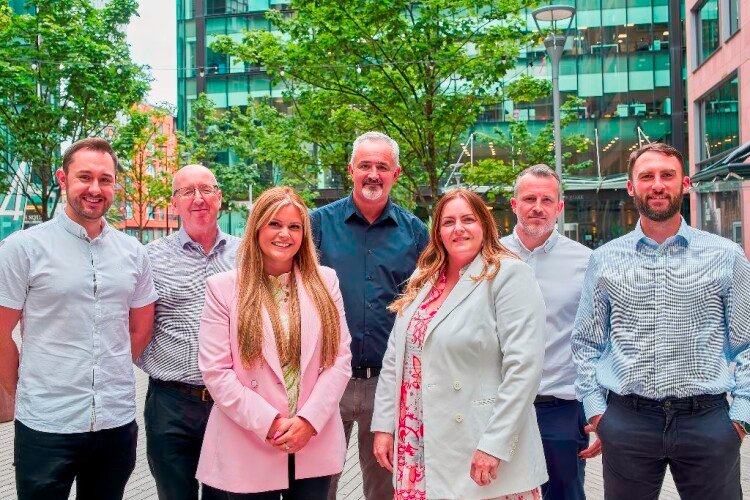 Left to right: Josh Christopher (Langtons), Michael Jones (E3 Cube), Jayne Croft (Glenville Walker), Eliot Laughton (E3 Cube), Sarah Bell (E3 Cube), Craig Clark (E3 Cube), Matt Robinson (HSBC)