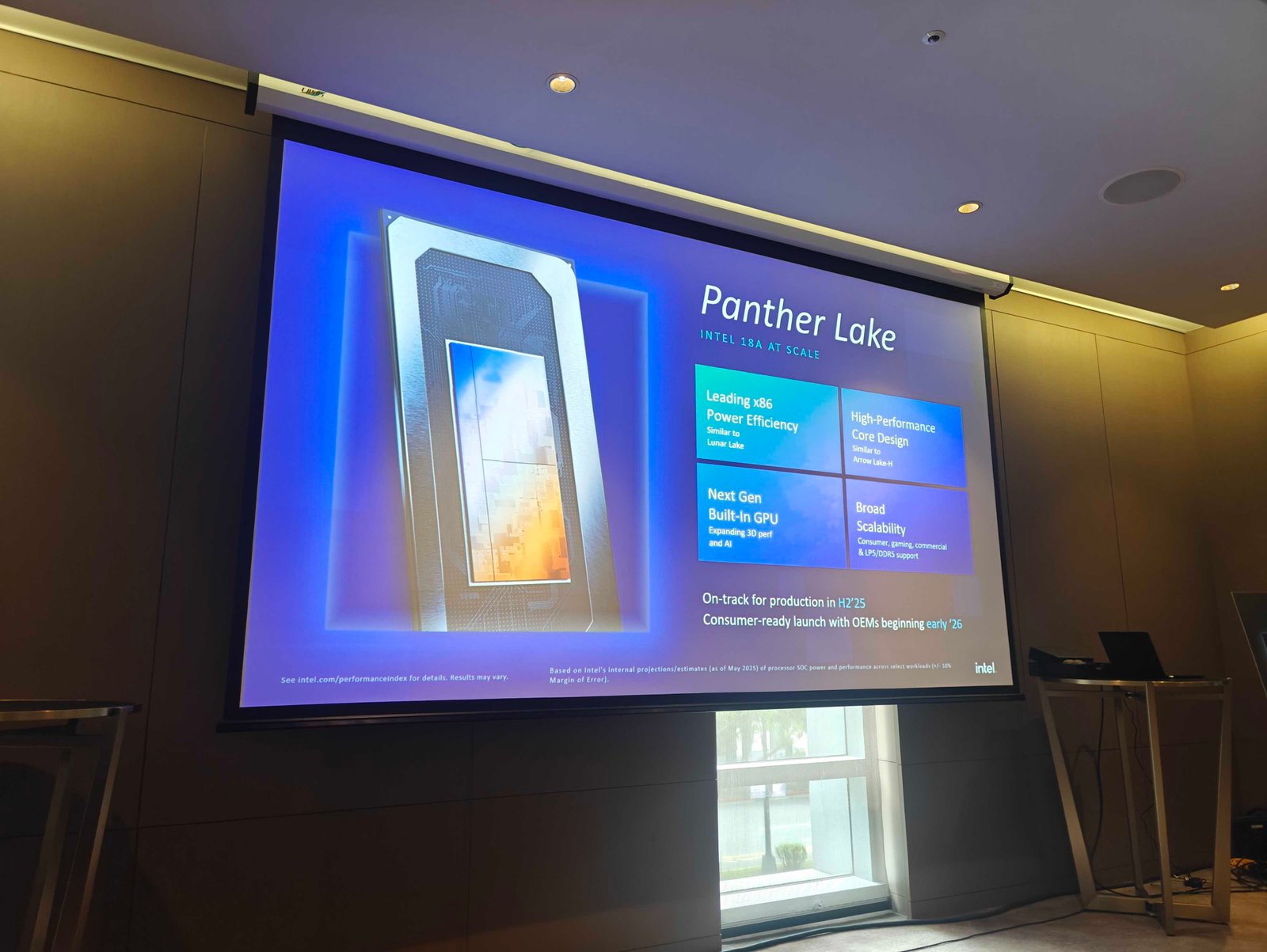 Intel Panther Lake slide Computex 2025
