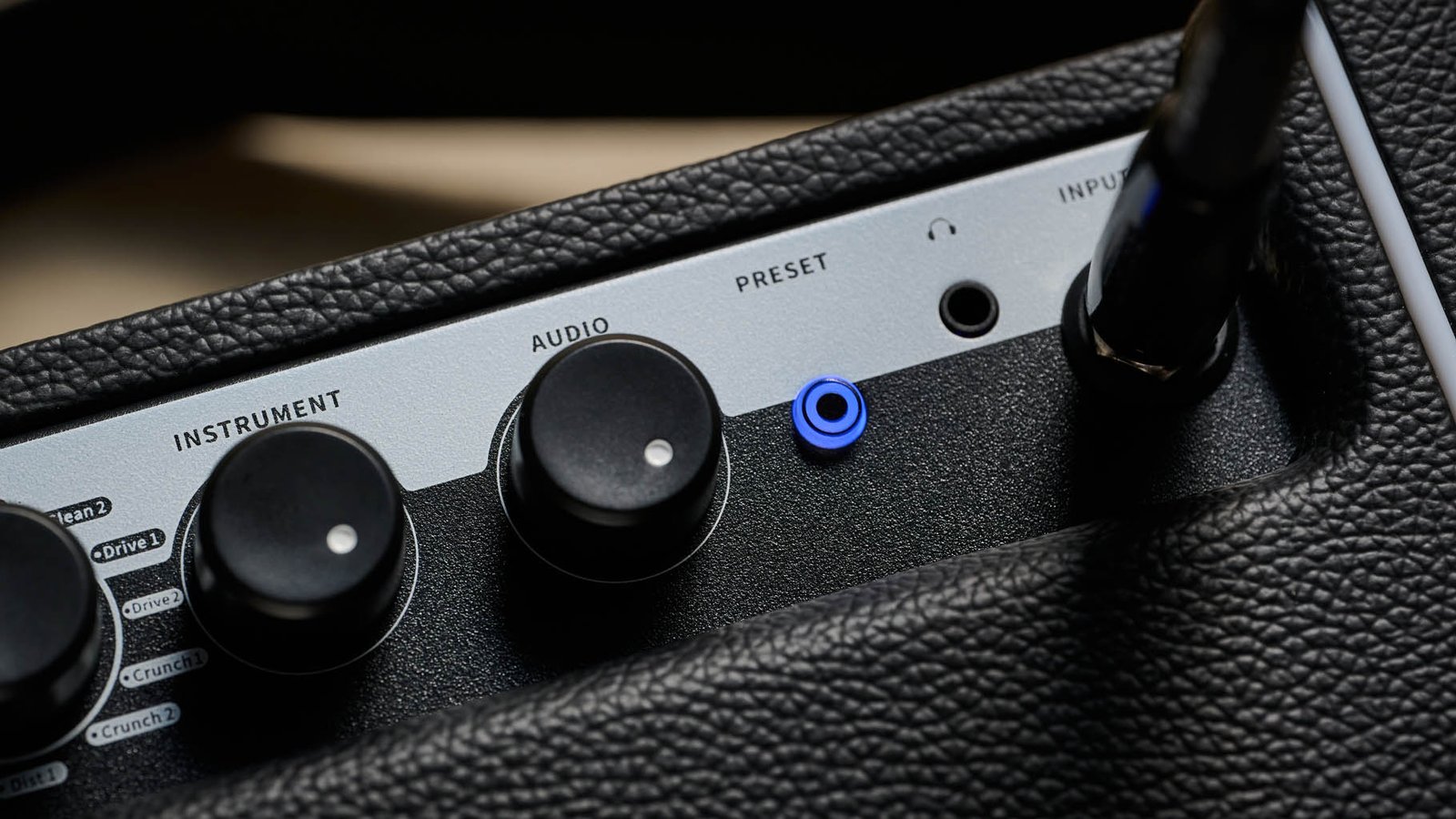 Mooer Audio SD 10i Intelligent Amp: the new desktop amp is a packed with features and sounds and has a logo that lights up when switched on.