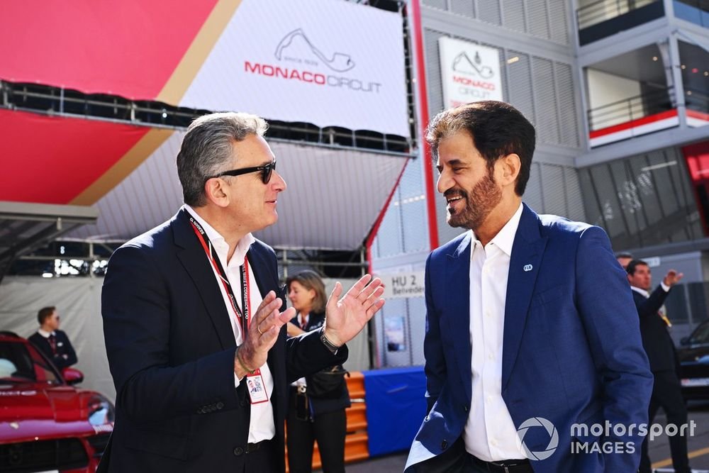Alejandro Agag, Chairman, Formula E, Mohammed Ben Sulayem, President, FIA