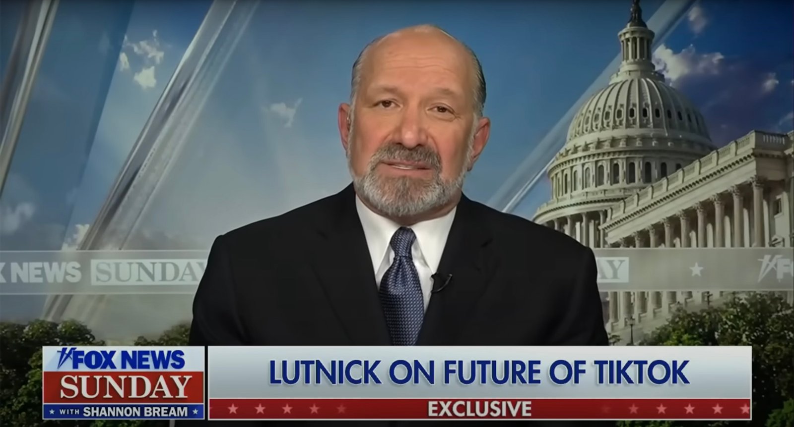 Howard Lutnick on Fox News Sunday discussing the future of TikTok.