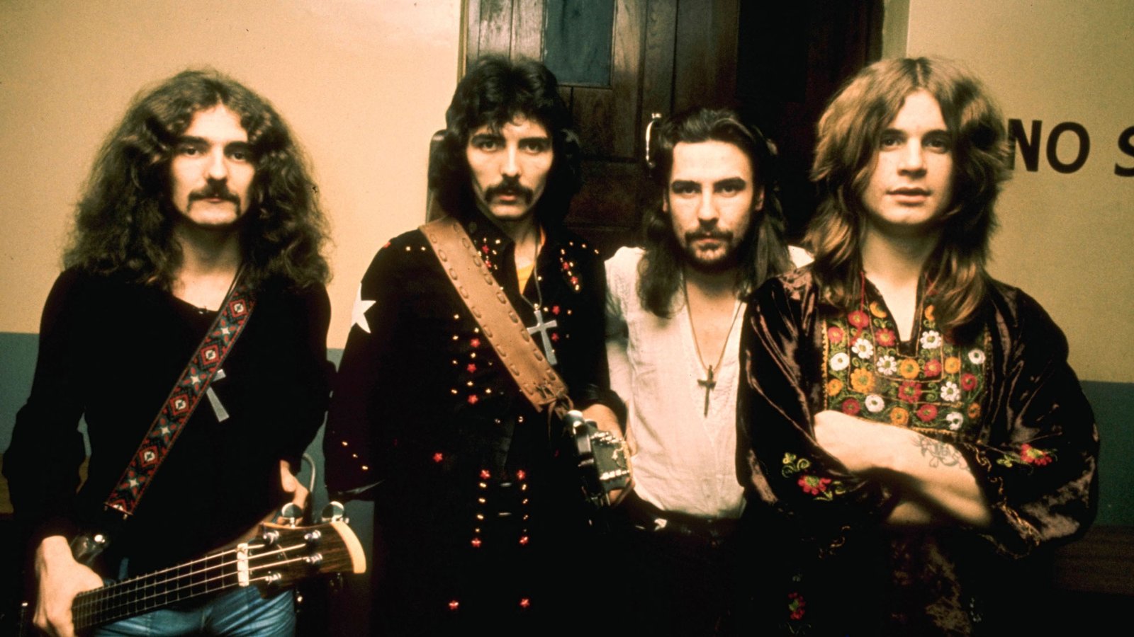 (L-R): Geezer Butler, Tony Iommi, Bill Ward and Ozzy Osbourne in the 1970s