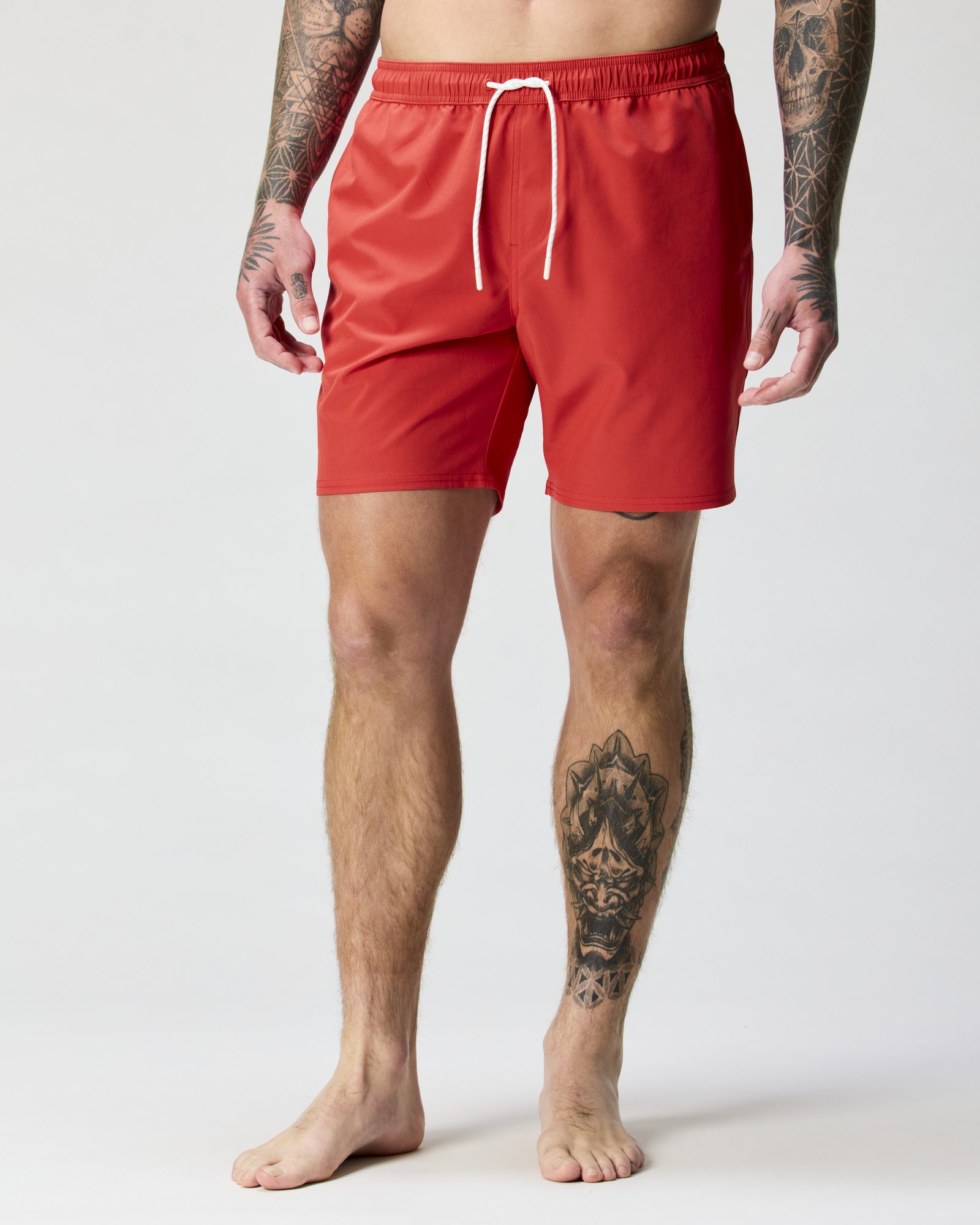 Performance Lined Swim Trunks - 7