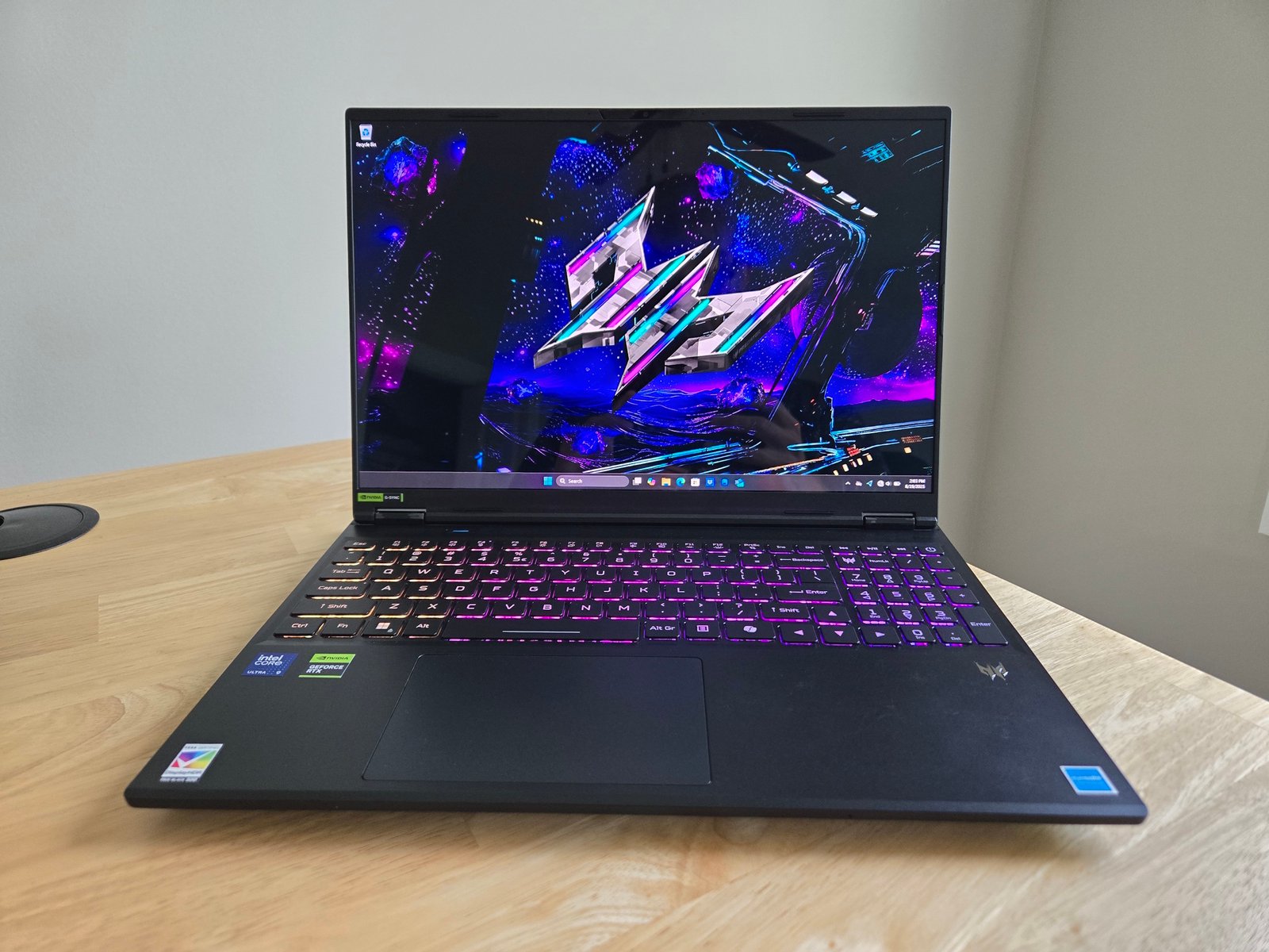 Acer Predator Helios Neo 16S AI head on shot