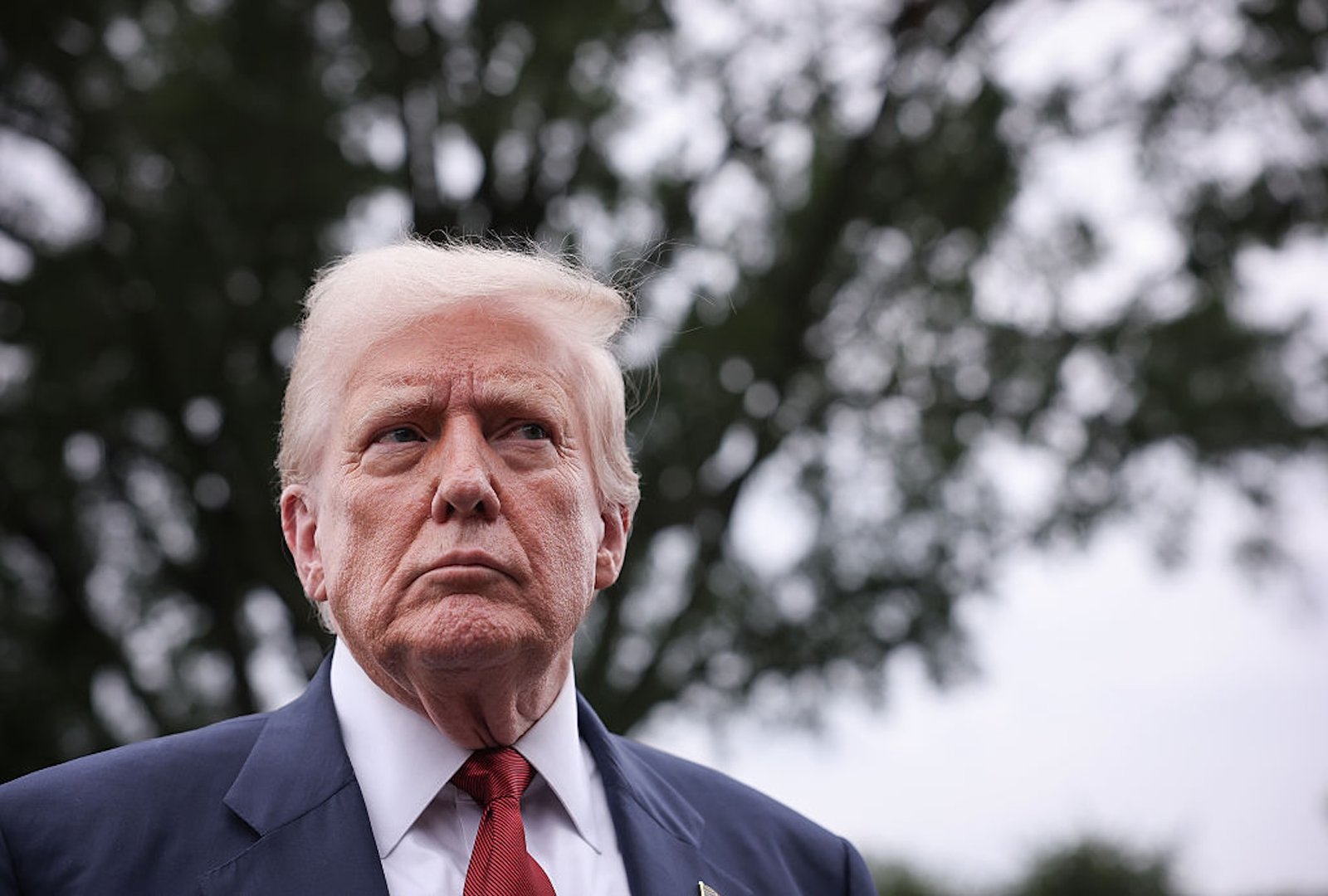 President Donald Trump speaks to the media on the South Lawn of the White House. (Win McNamee/Getty Images)