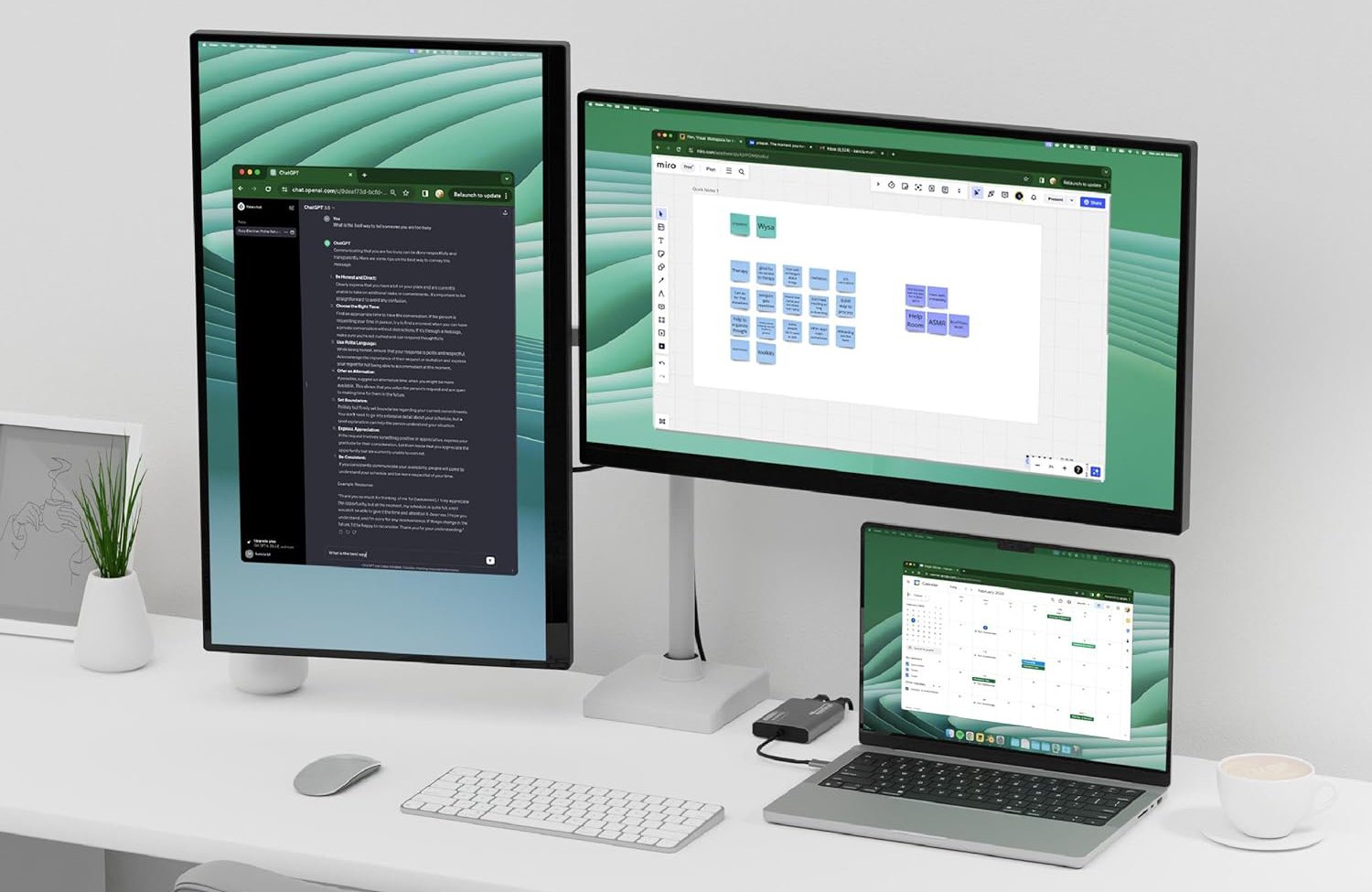 Plugable USB-C Dual HDMI Adapter – two 4K displays at 60Hz
