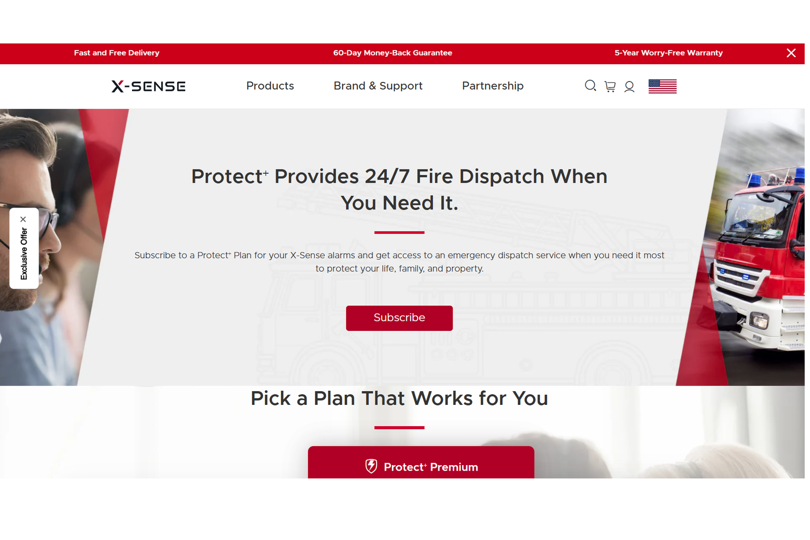 X Sense Protect Plus plan
