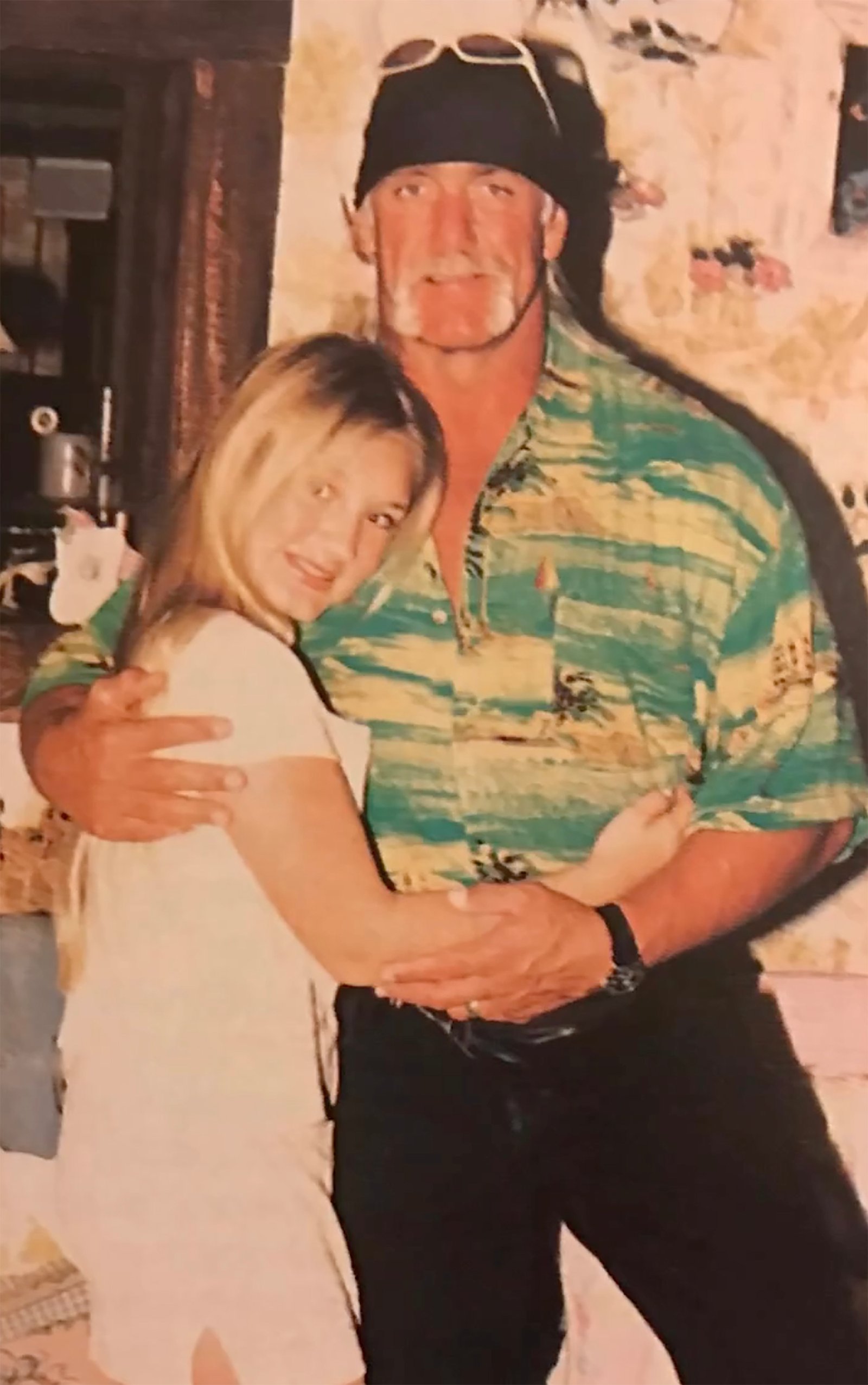 Brooke Hogan and dad Hulk Hogan when she was just a child.
