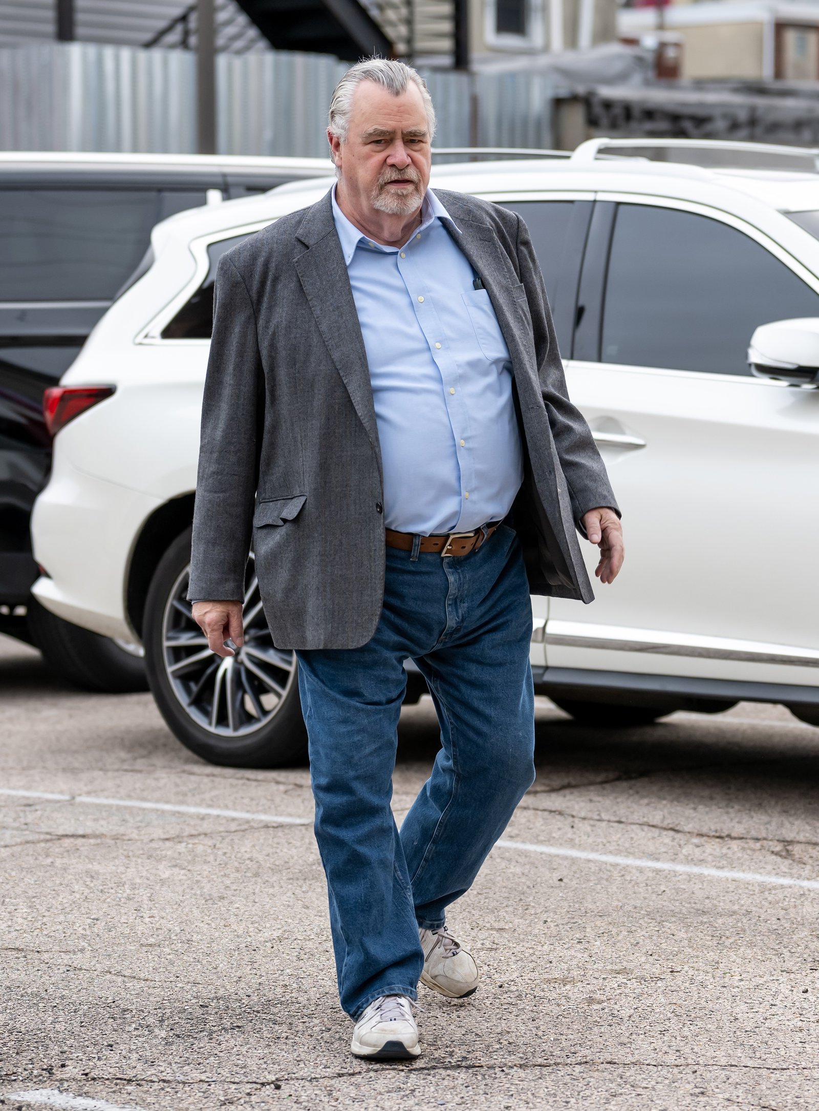 Ed Kelce walking in 2025