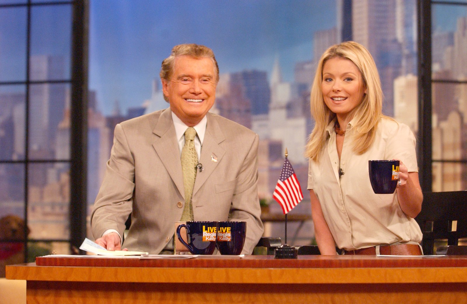 Kelly Ripa and Regis Philbin