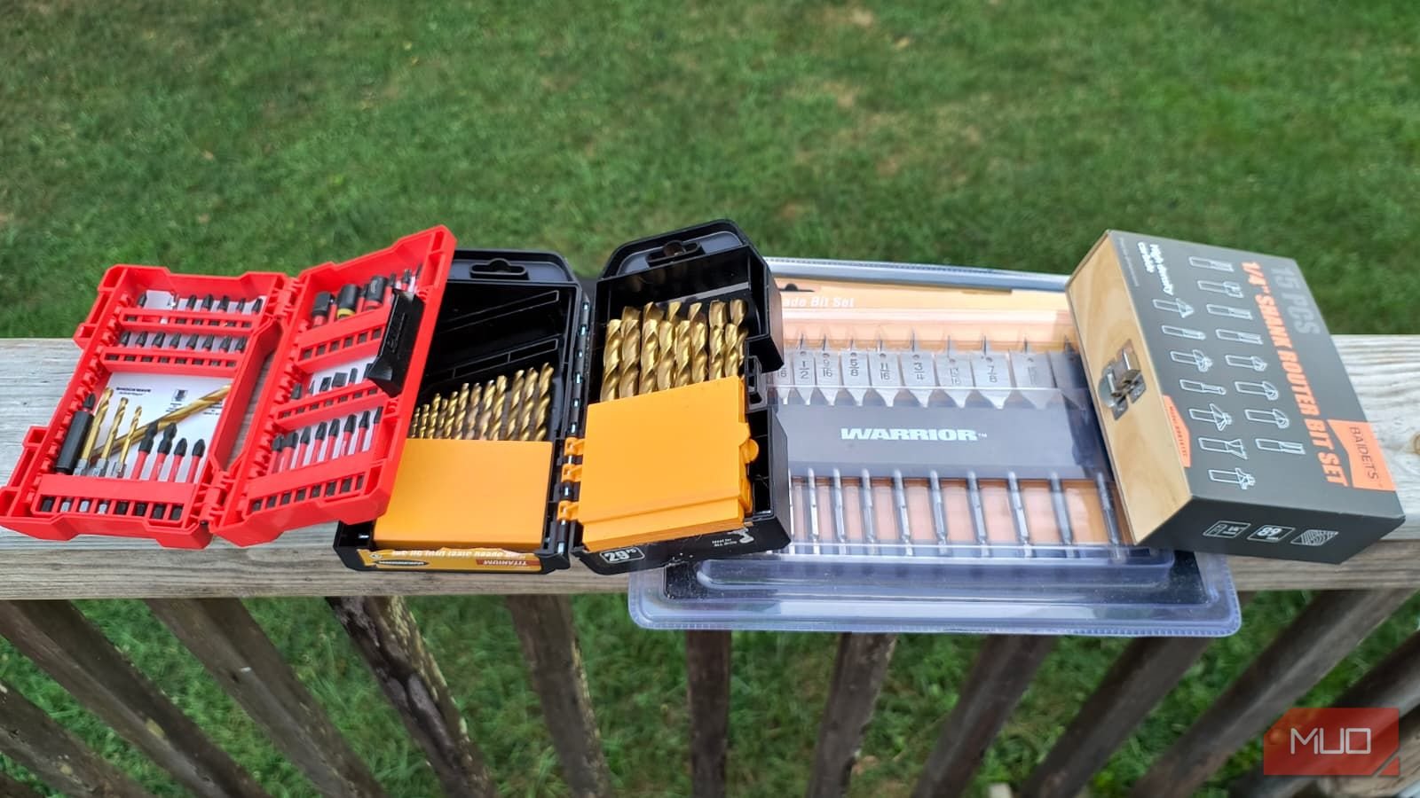 An array of extra bits for drills and drivers