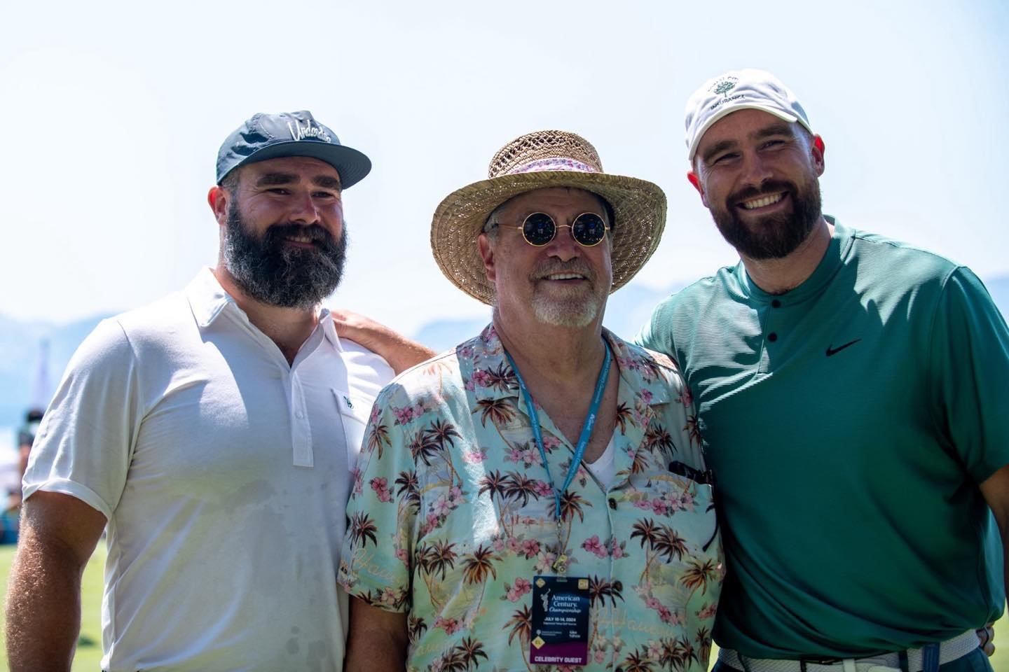Travis Kelce, Ed Kelce and Jason Kelce