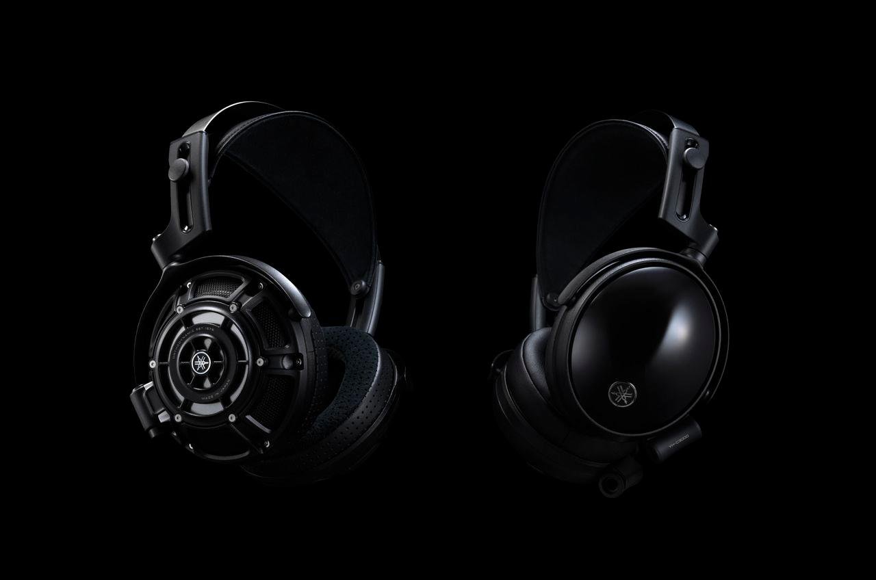 Yamaha YH-C3000 and YH-4000 on a black background