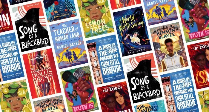 national book award for young people's literature longlist cover collage